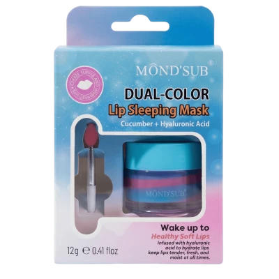 Mond'Sub Ночная маска для губ Dual-Color Lip Sleeping Mask Cucumber + Hyaluronic Acid 12г