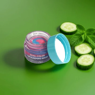 Mond'Sub Masca de noapte pentru buze Dual-Color Lip Sleeping Mask Cucumber + Hyaluronic Acid 12g
