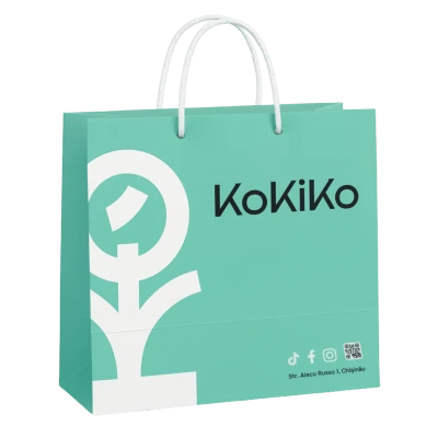 Pachete din carton cu miner KoKiKo 31.5x24 cm