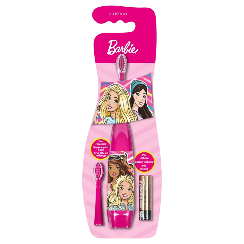 LORENAY Barbie Pereute pentru dinti electrice Electric Toothbrush with Replacement Head & Battery LORENAY Barbie Pereute pentru dinti electrice Electric Toothbrush with Replacement Head & Battery