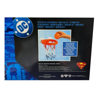 LORENAY Superman Set cadou(apa de toaleta pentru baieti 50 ml+cos de baschet)Eau de Toilette Basket