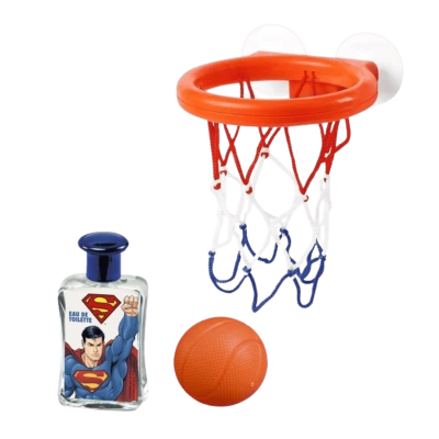 LORENAY Superman Set cadou(apa de toaleta pentru baieti 50 ml+cos de baschet)Eau de Toilette Basket