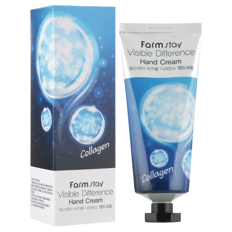 FARMSTAY Crema pentru maini cu colagen VISIBLE DIFFERENCE HAND CREAM COLLAGEN 100 ml