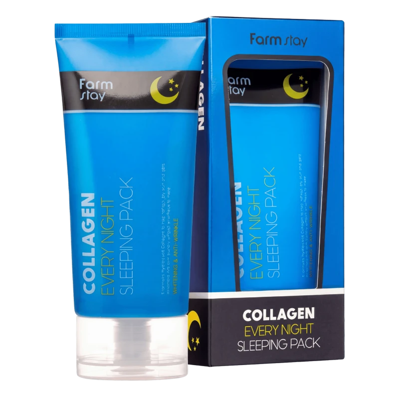 FARMSTAY Masca de noapte cu colagen pentru fiecare seara COLLAGEN EVERY NIGHT SLEEPING PACK 120 ml