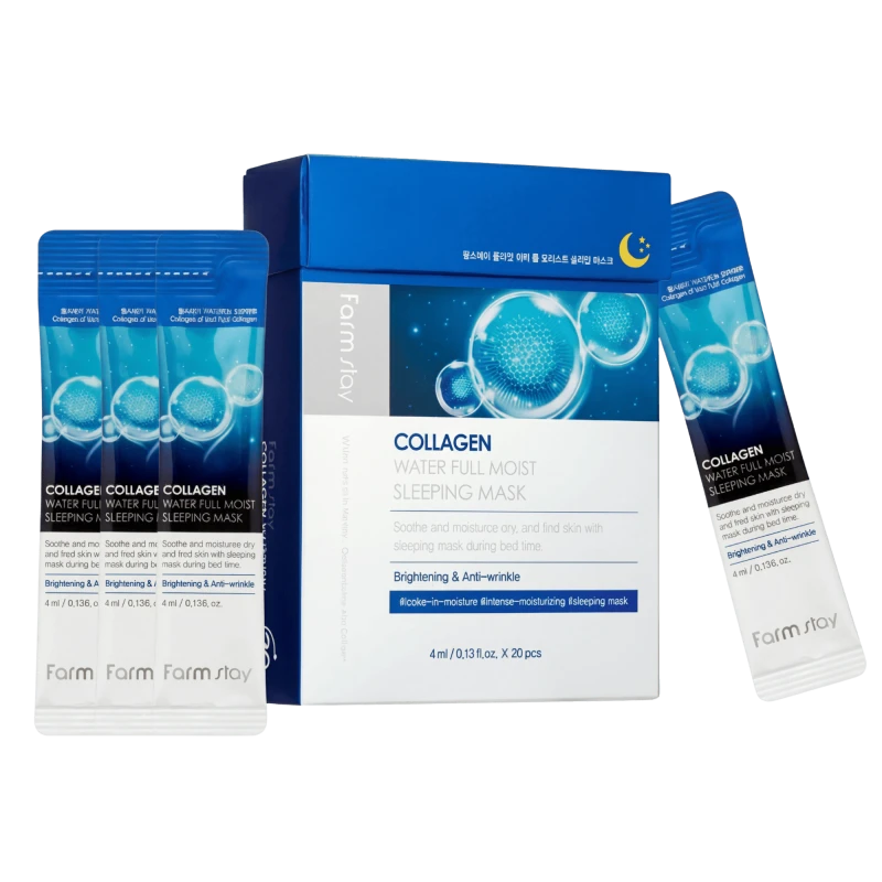 FARMSTAY Masca de noapte pentru fata Collagen Water Full Moist Sleeping Mask 20/4 ml