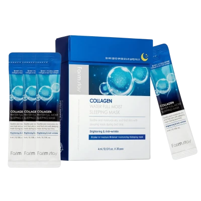 FARMSTAY Masca de noapte pentru fata Collagen Water Full Moist Sleeping Mask 20/4 ml