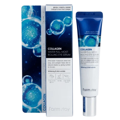 FARMSTAY Ser pentru ochi Rolling Moist cu colagen COLLAGEN WATER FULL MOIST ROLLING EYE SERUM 25 ml