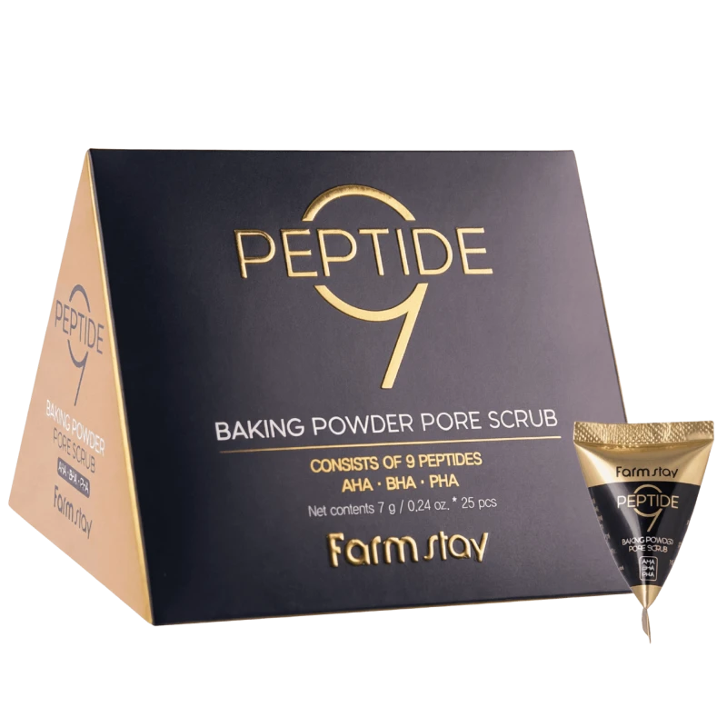 FARMSTAY  Скраб для лица с пептидами PEPTIDE9 BAKING POWDER PORE SCRUB 25/7г