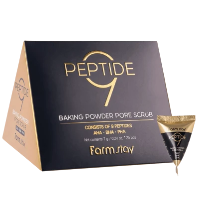 FARMSTAY Scrub pentru pori cu pudra Baking si Peptide9 PEPTIDE9 BAKING POWDER PORE SCRUB 25/7 g