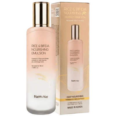 FARMSTAY Emulsie hranitoare cu orez si bifida RICE BIFIDA NOURISHING EMULSION 120 ml