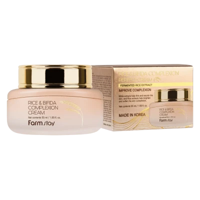 FARMSTAY Crema pentru fata cu orez si bifida RICE BIFIDA COMPLEXION CREAM 50 ml