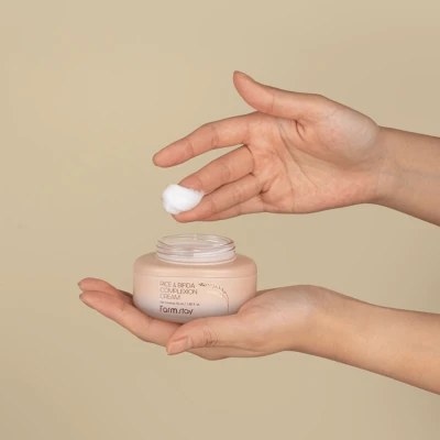 FARMSTAY Crema pentru fata cu orez si bifida RICE BIFIDA COMPLEXION CREAM 50 ml