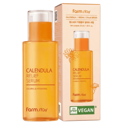 FARMSTAY Сыворотка для лица с календулой CALENDULA RELIEF SERUM 50 мл