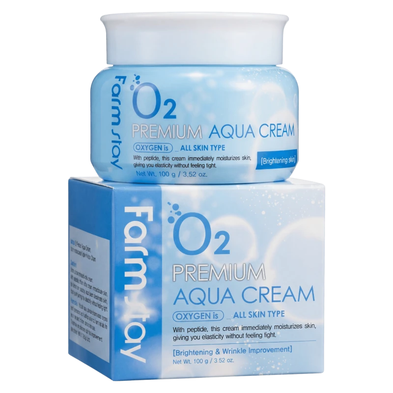 FARMSTAY Crema hidratanta pentru fata O2 Premium Aqua Cream 100 ml