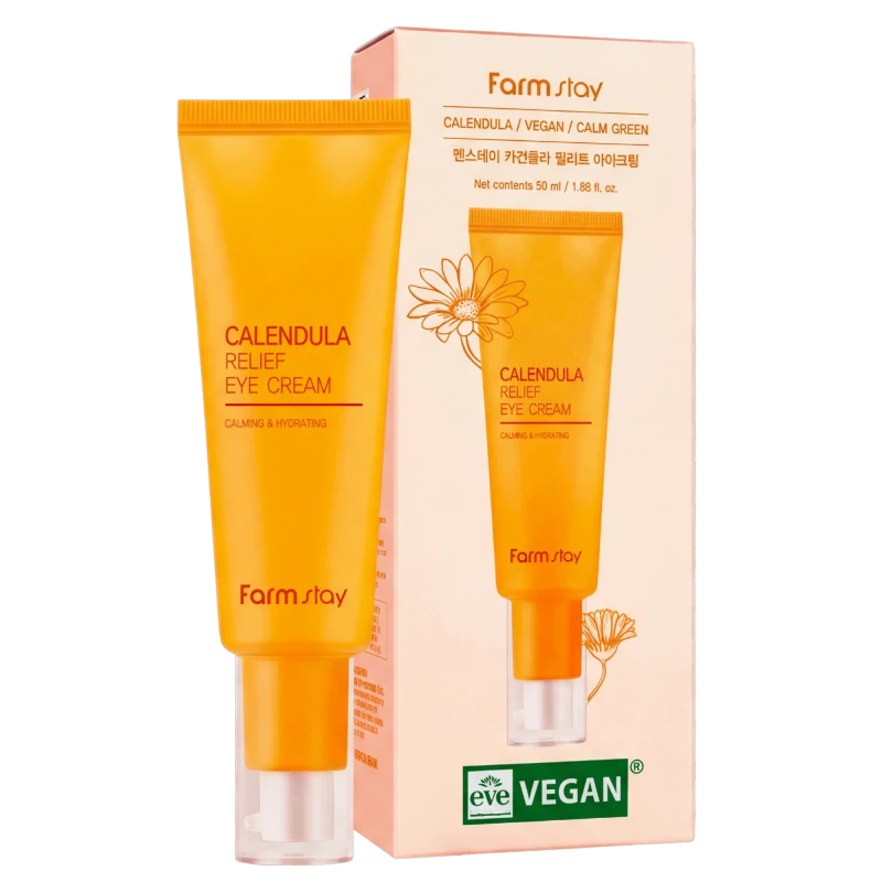FARMSTAY Крем под глаза с календулой CALENDULA RELIEF EYE CREAM 50 мл