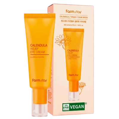 FARMSTAY Crema pentru ochi calmanta cu galbenele CALENDULA RELIEF EYE CREAM 50ml