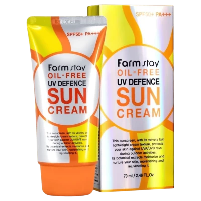 FARMSTAY Солнцезащитный крем SPF OIL-FREE UV DEFENCE SUN CREAM 70 мл
