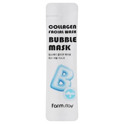 FARMSTAY Babble mask cu collagen COLLAGEN FACIAL WASH BUBBLE MASK 20/5ml